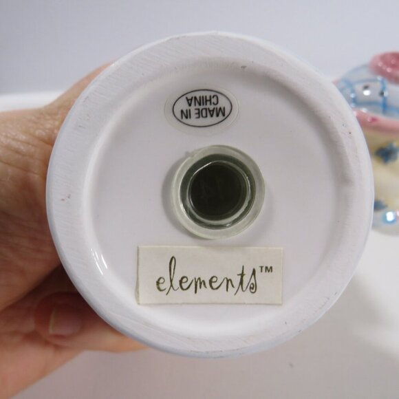 Elements Salt and Pepper Shaker Ceramic Pink Rose with Diamond design embossed - Picture 7 of 7